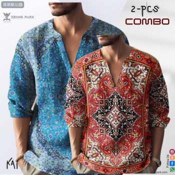 Dazzling Blue & Milano Red